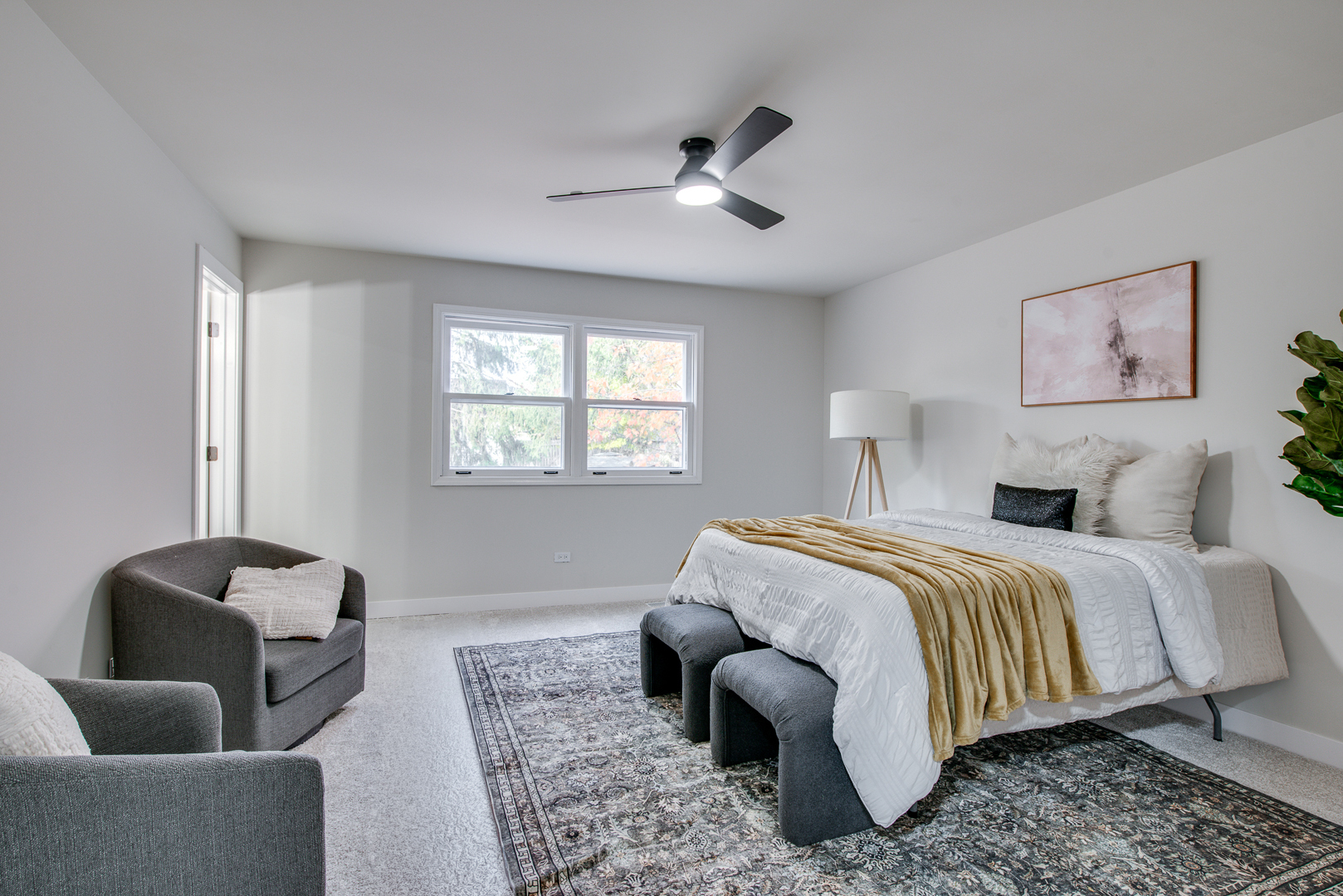 2909 Vimy Ridge Drive Joliet, IL 60435 - Photo 13 of 22 a bedroom with bed and a couch