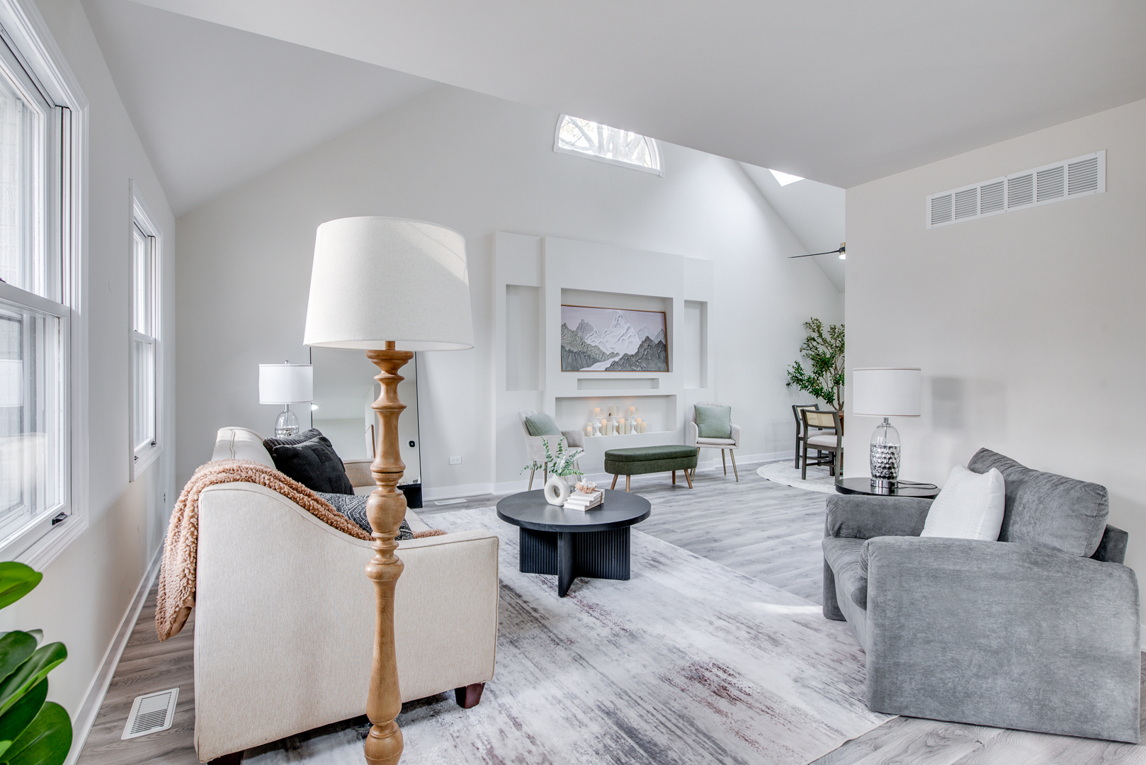 2909 Vimy Ridge Drive Joliet, IL 60435 - Photo 3 of 22 a living room with furniture and a fireplace