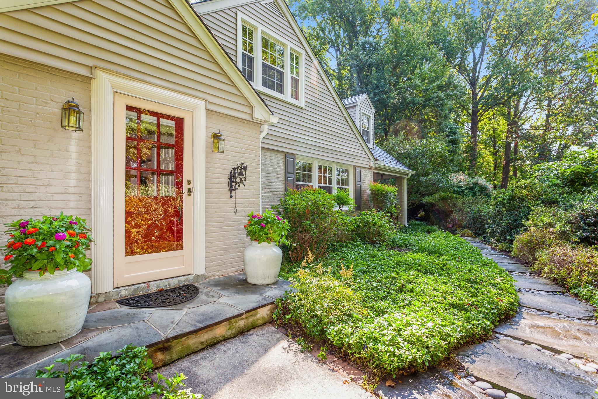 1111 Bellemore Road Baltimore, MD 21210 - Photo 2 of 35 Gracius front door entry with lush landscaping