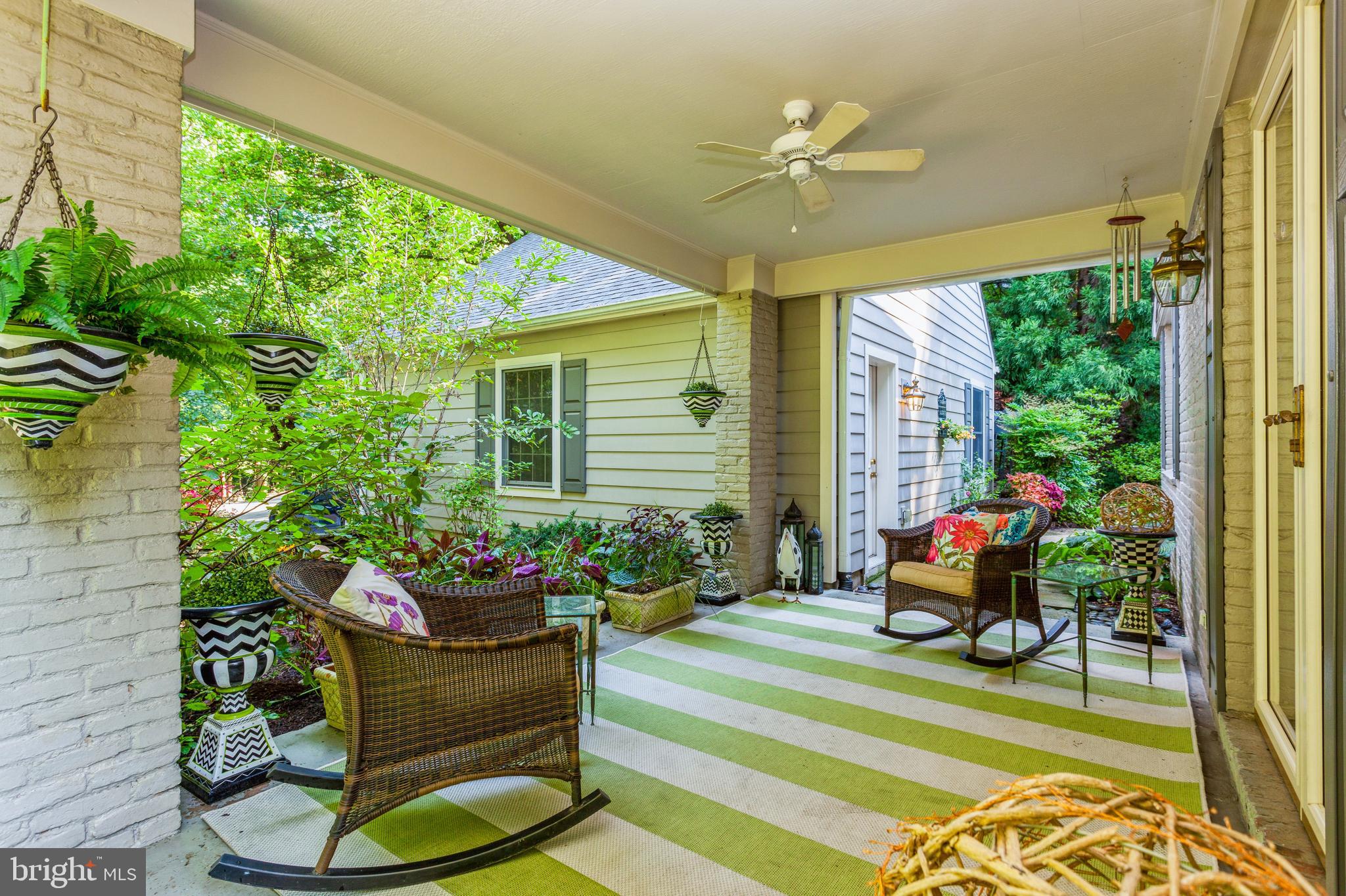 1111 Bellemore Road Baltimore, MD 21210 - Photo 19 of 35 Covered Veranda views the secret garden