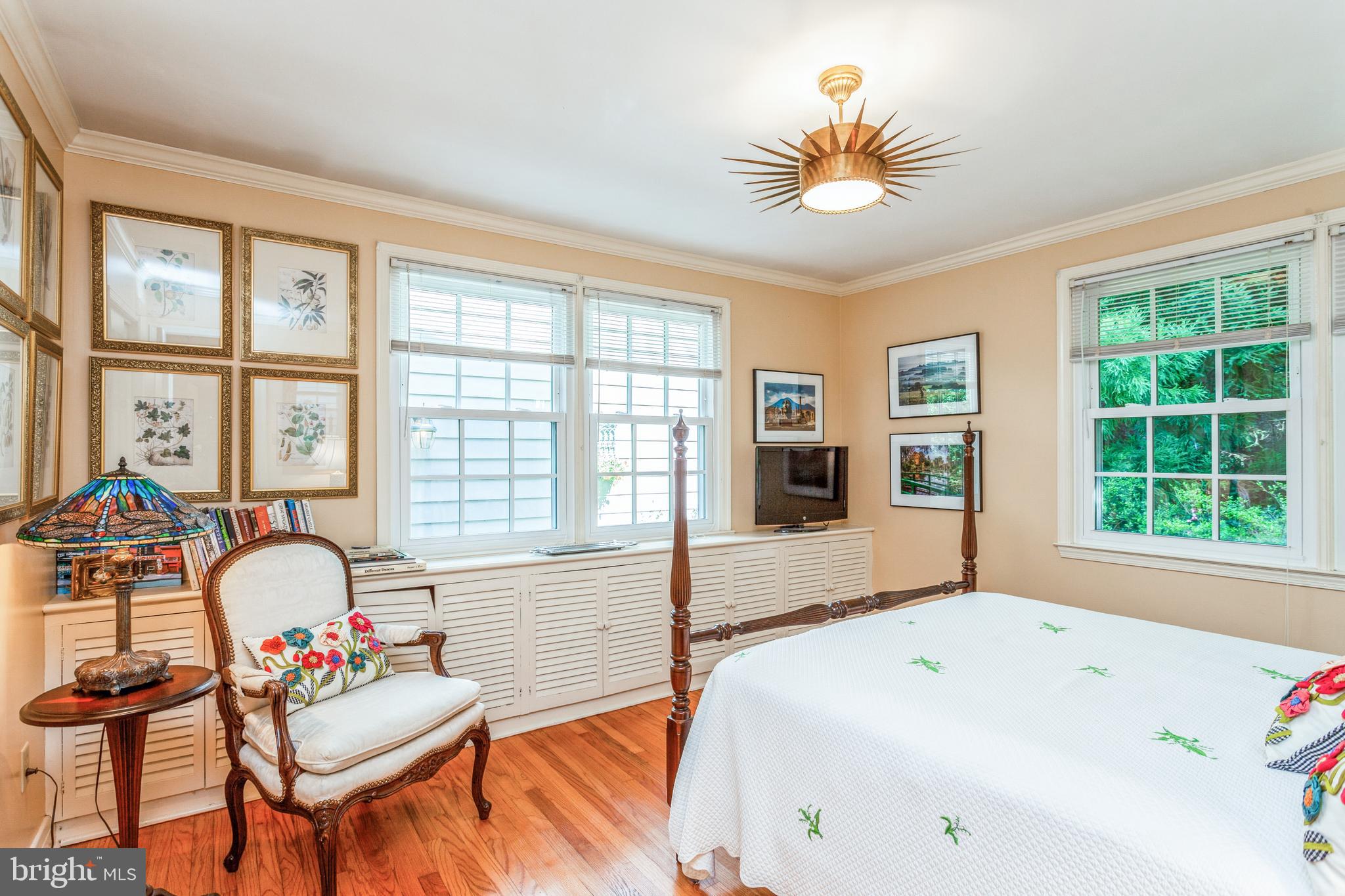 1111 Bellemore Road Baltimore, MD 21210 - Photo 21 of 35 Main level BR overlooks the back and side gardens