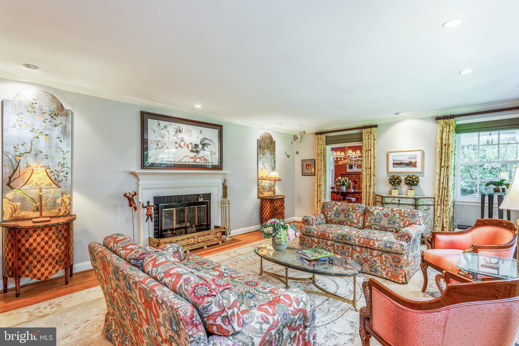 1111 Bellemore Road Baltimore, MD 21210 - Photo 7 of 35 LR with wood-burning fireplace and natural light