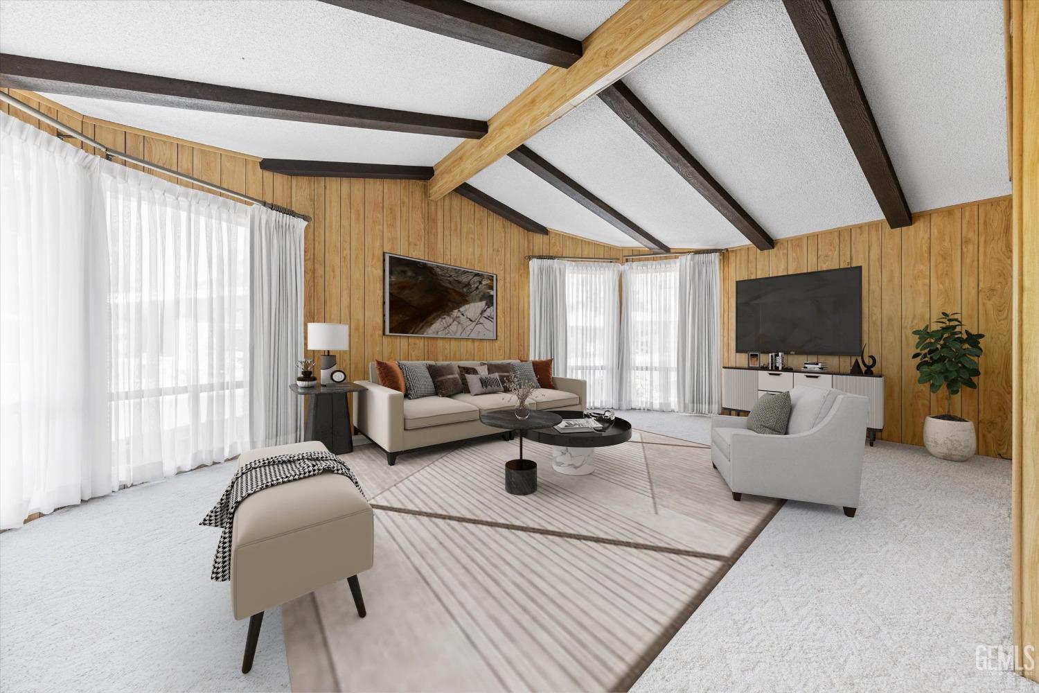 Undisclosed Address Bakersfield, CA 93306 - Photo 7 of 37 a living room with furniture and a flat screen tv