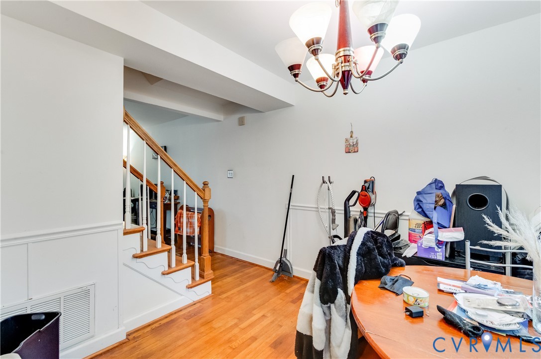 3109 North Parham Road, Unit 9 Henrico, VA 23294 - Photo 9 of 19 Office featuring wood finished floors and a chande