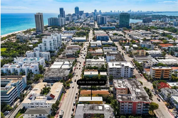 an aerial view of a city