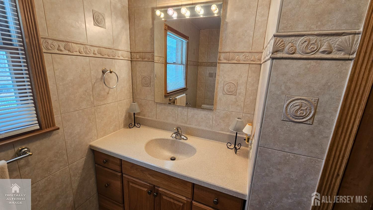 263 New Road Monmouth Junction, NJ 08852 - Photo 66 of 70 a bathroom with a sink and a mirror