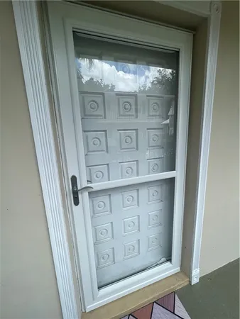 a view of front door