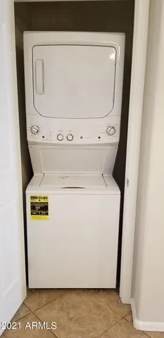 a dining room with a window