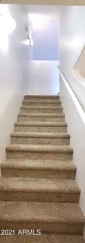 a view of a livingroom with a chandelier