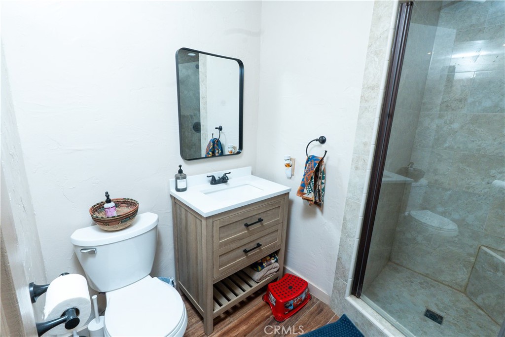 25565 Road 13 Chowchilla, CA 93610 - Photo 26 of 64 a bathroom with a toilet a sink and a mirror