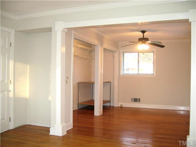 3519 Baugh Street Raleigh, NC 27604 - Photo 8 of 25 This photo shows the master bedroom and sitting room. At one time the sitting room was the third bedroom. The option is there to go back to three bedrooms, however, you can also use the sitting room as an office or den.