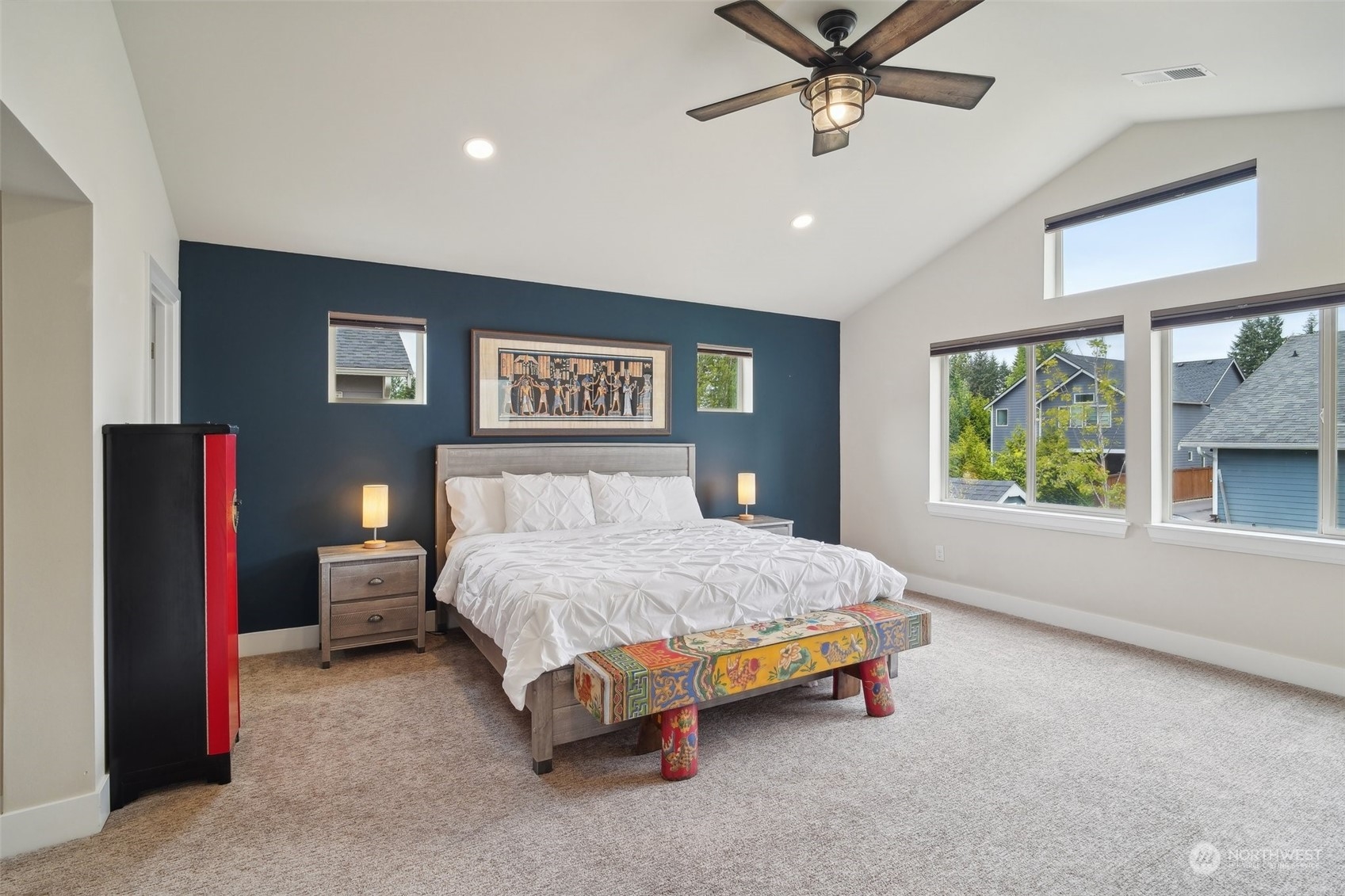 4111 Strumme Road Bothell, WA 98012 - Photo 16 of 39 a spacious bedroom with a bed and a window