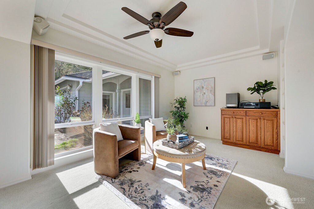 275404 Highway 101 Sequim, WA 98382 - Photo 13 of 40 a living room with furniture and a large window