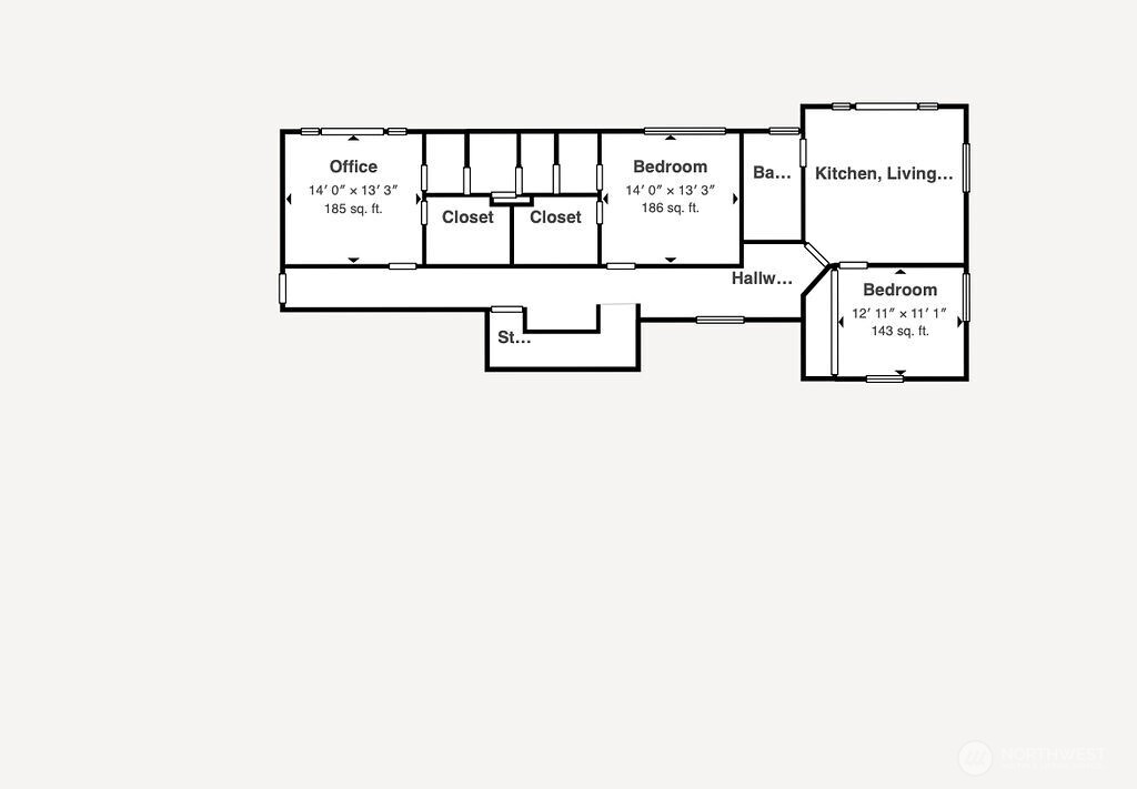 275404 Highway 101 Sequim, WA 98382 - Photo 40 of 40 a picture of a wall with a white wall and a picture of it