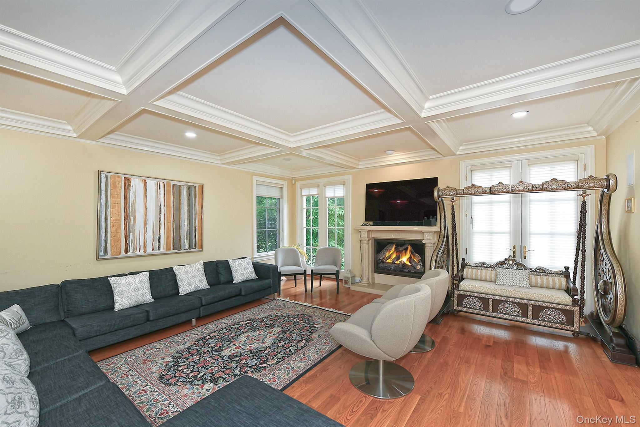14 Norgate Road Glen Head, NY 11545 - Photo 10 of 44 a living room with furniture and a fireplace