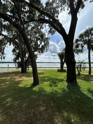 a view of outdoor space with garden