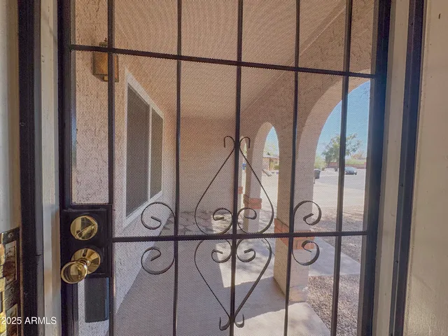 a view of an entryway door