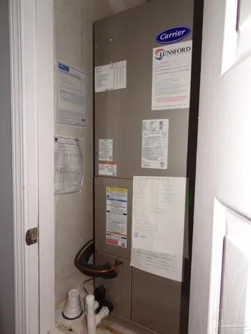 a view of a door and window