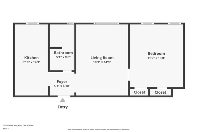$235,000 | 277 Harrison Avenue, Unit B5, Jersey City, NJ 07304