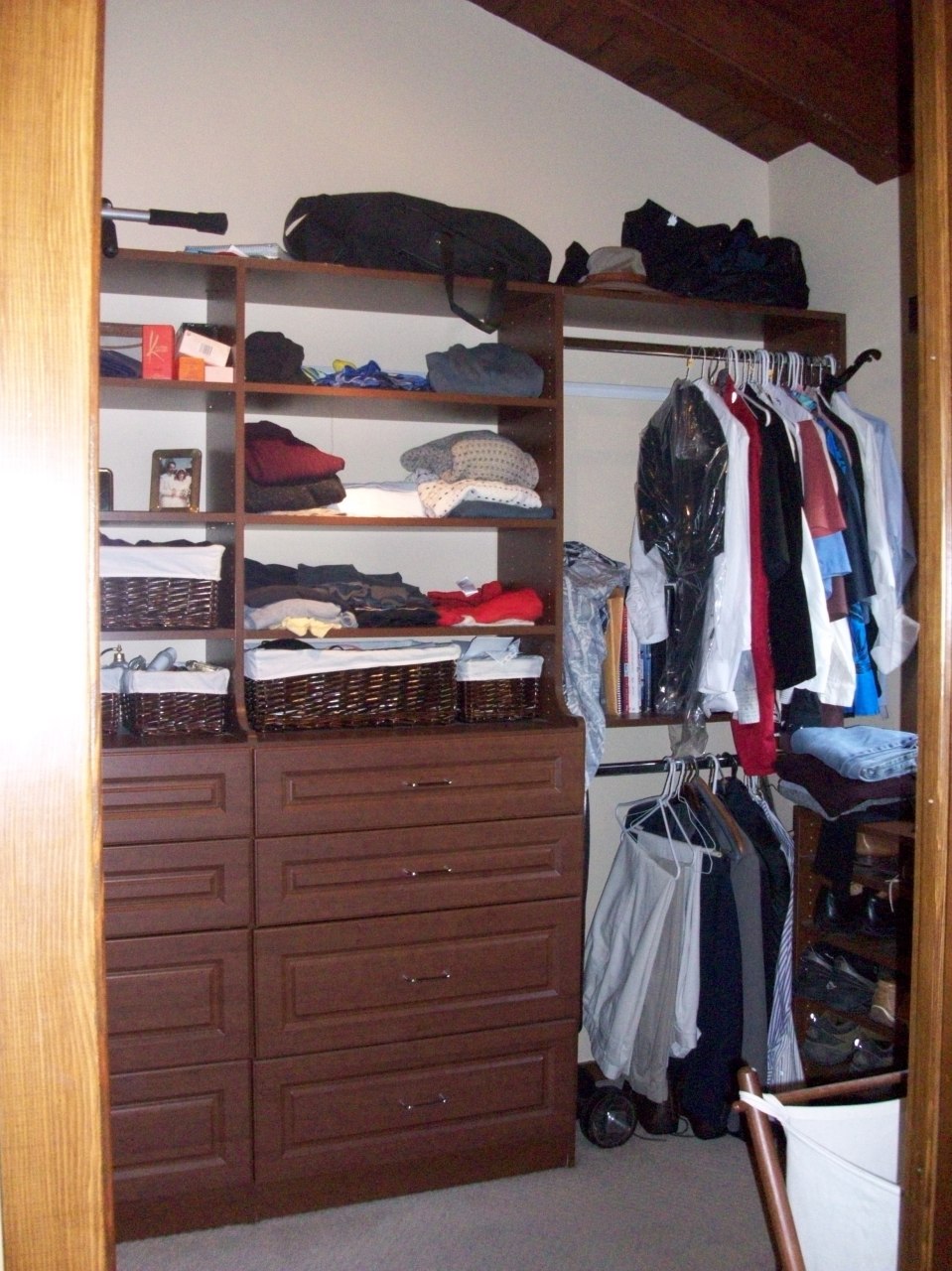 855 Miramonte Drive Santa Barbara, CA 93109 - Photo 8 of 25 a view of walk in closet with clothes and shoes