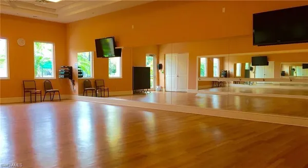 a view of an indoor swimming pool