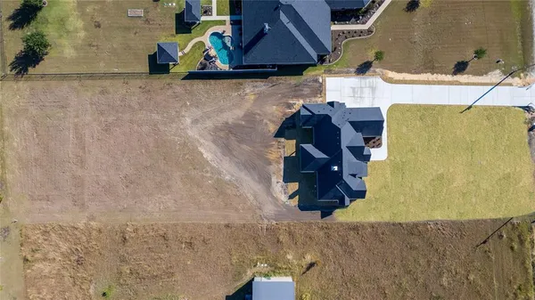 a bird view of a house