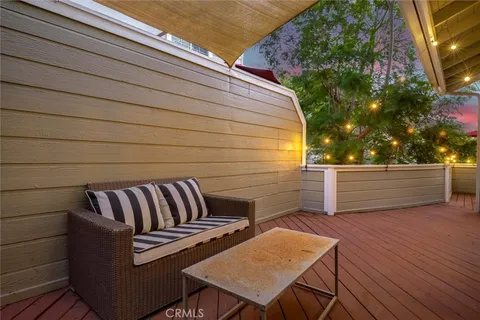 a view of outdoor space with seating