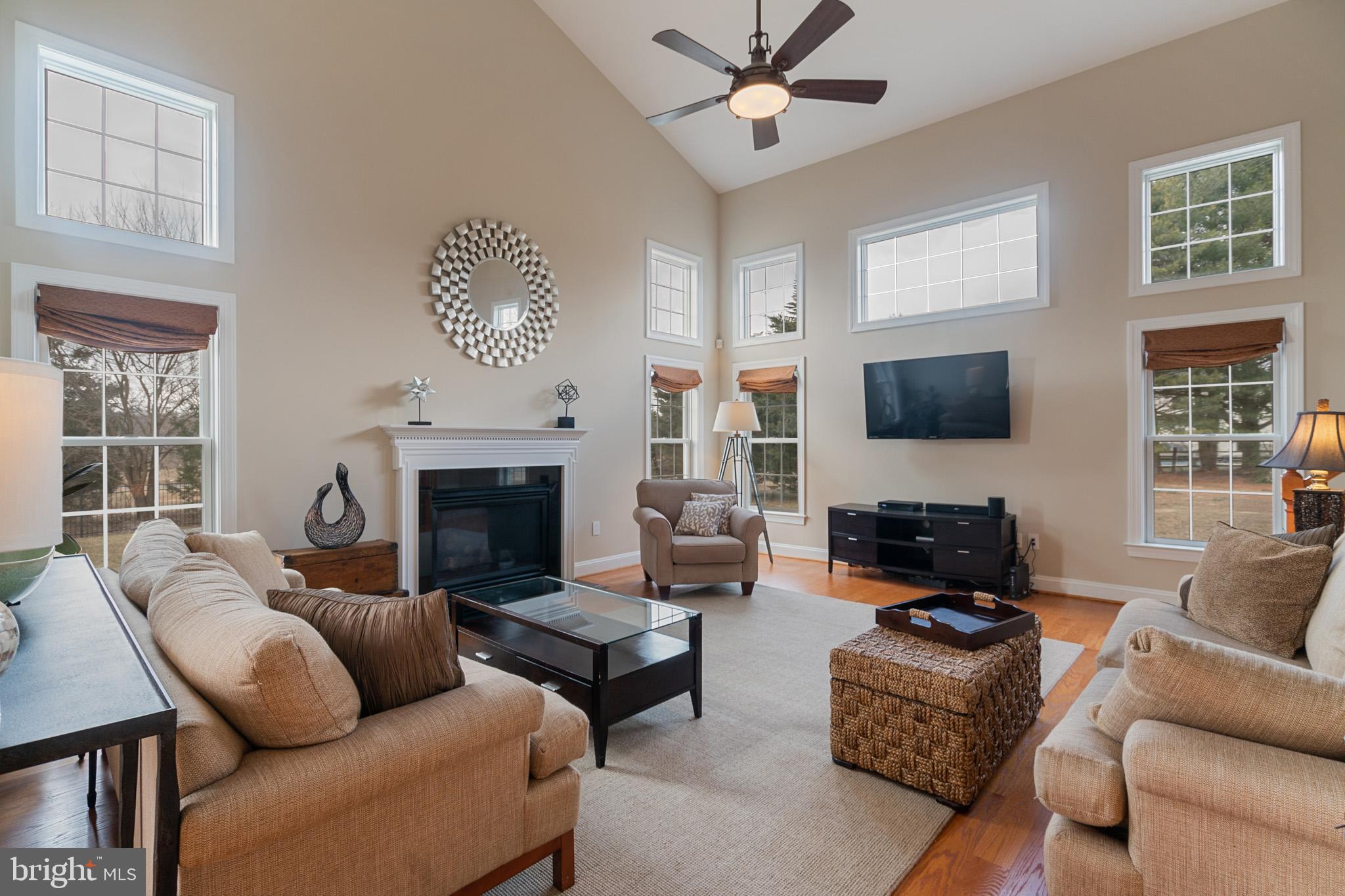 6508 Griffith Road Laytonsville, MD 20882 - Photo 15 of 35 Family Room with 2nd Staircase and Gas Fireplace