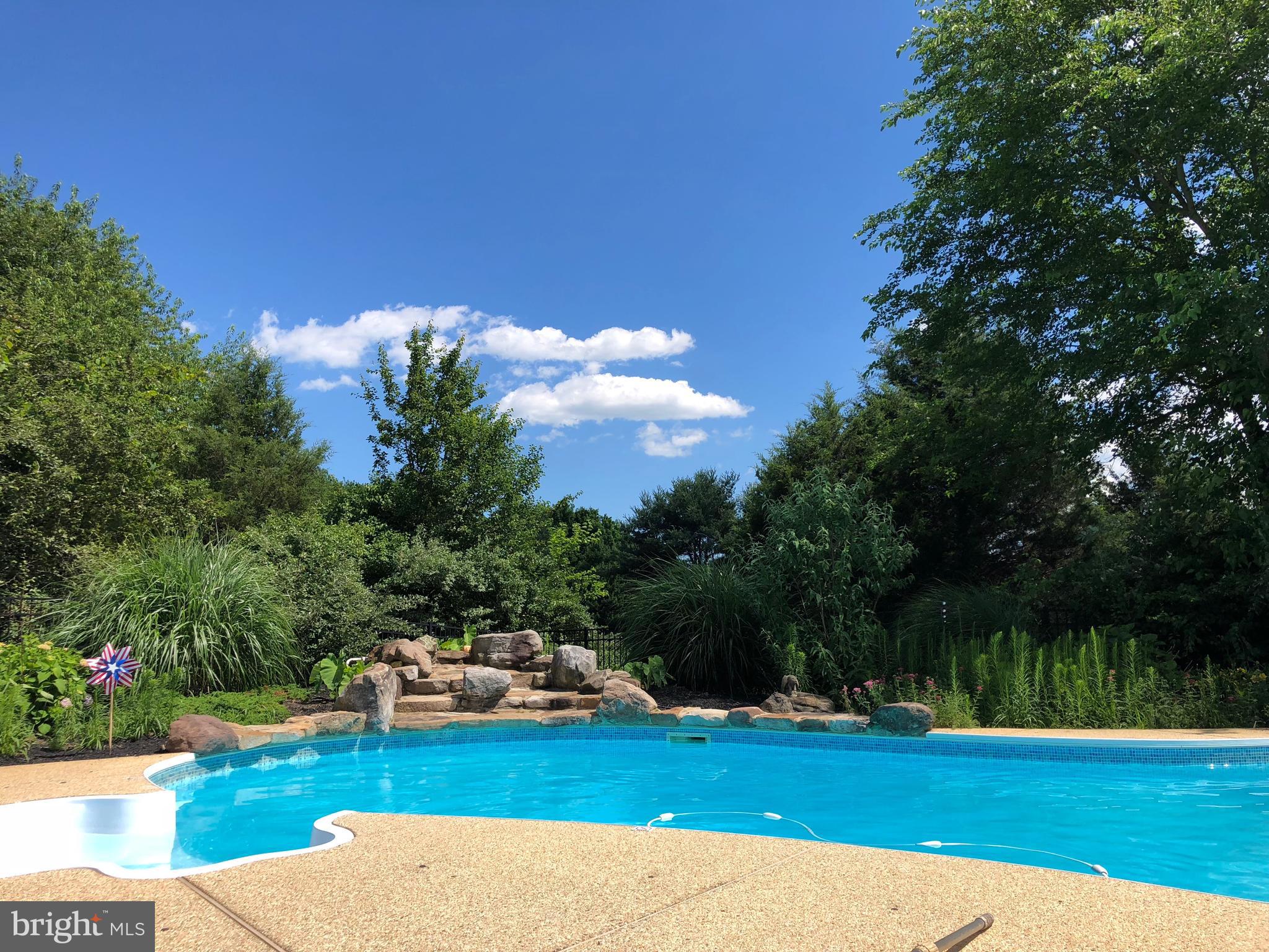 6508 Griffith Road Laytonsville, MD 20882 - Photo 34 of 35 Pool with waterfall