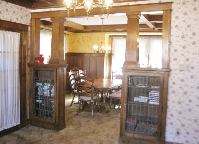 a view of front door