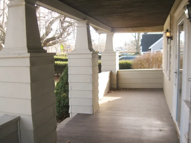 a view of outdoor space and porch