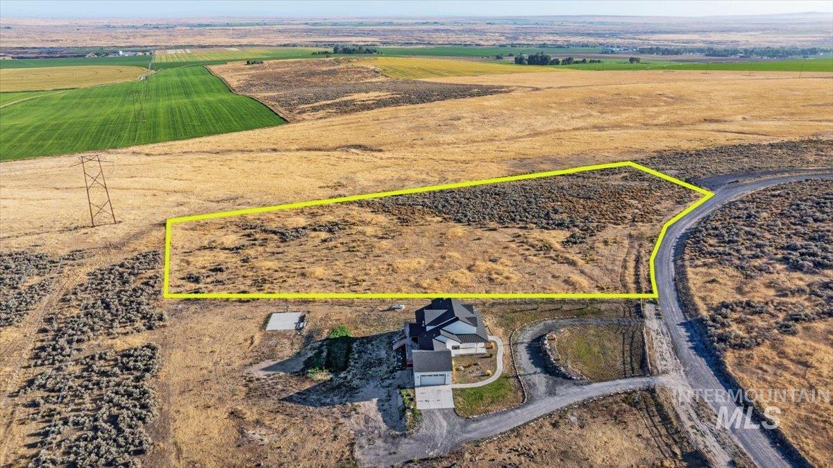 939 Skeleton Butte Road Eden, ID 83325 - Photo 4 of 12 Overview of rural landscape featuring property parcel outlined