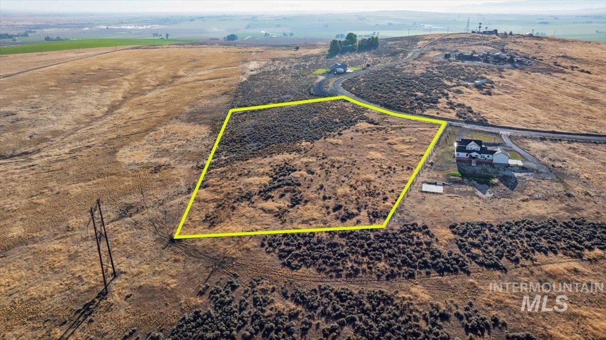 939 Skeleton Butte Road Eden, ID 83325 - Photo 6 of 12 Overview of rural landscape with property boundaries highlighted