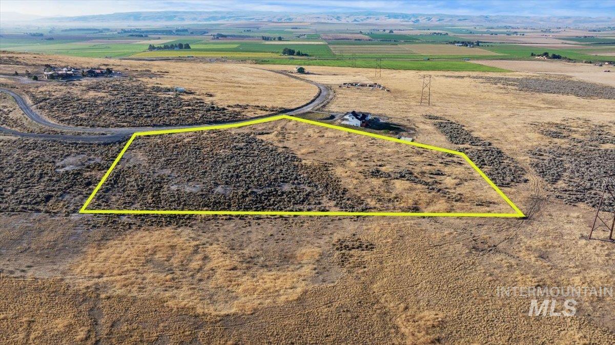 939 Skeleton Butte Road Eden, ID 83325 - Photo 8 of 12 Overview of rural landscape with property boundaries highlighted