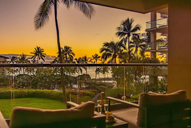 a view of a ocean from a balcony
