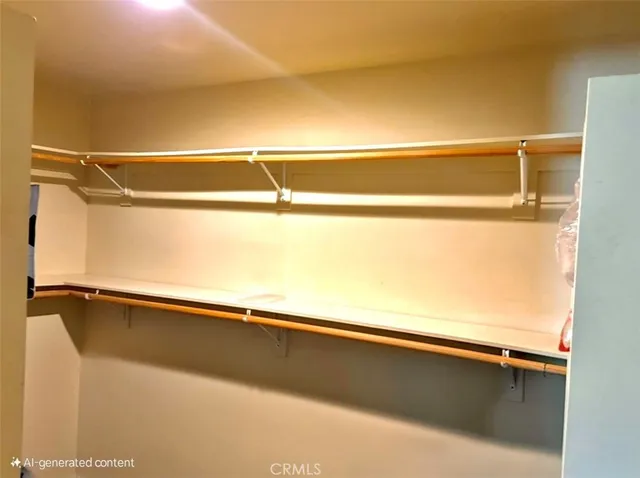a close view of closet