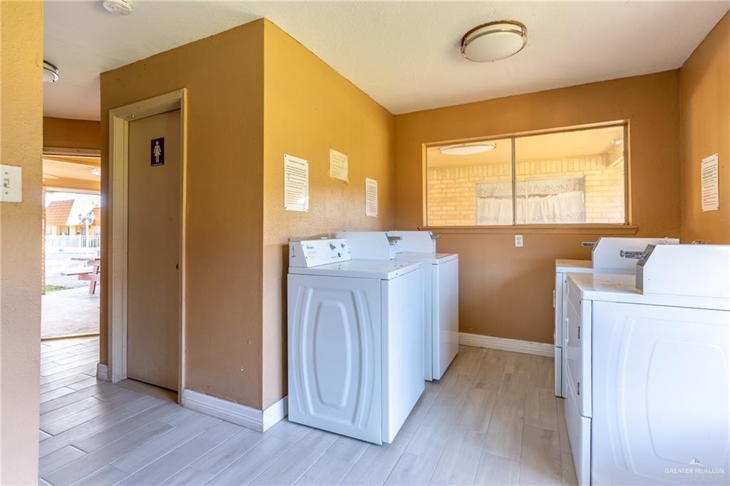 500 East El Rancho Avenue, Unit 26 McAllen, TX 78503 - Photo 18 of 27 a view of a storage & utility room with washer and dryer