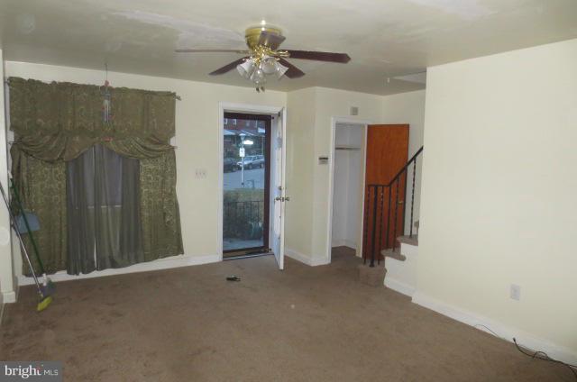 5506 Force Road Baltimore, MD 21206 - Photo 11 of 18 a view of a hallway with a chandelier fan