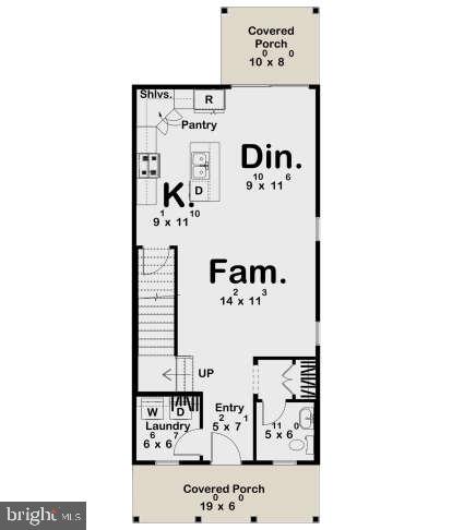 205 A Ridge Avenue Taneytown, MD 21787 - Photo 6 of 7 a picture of a wall with a white refrigerator