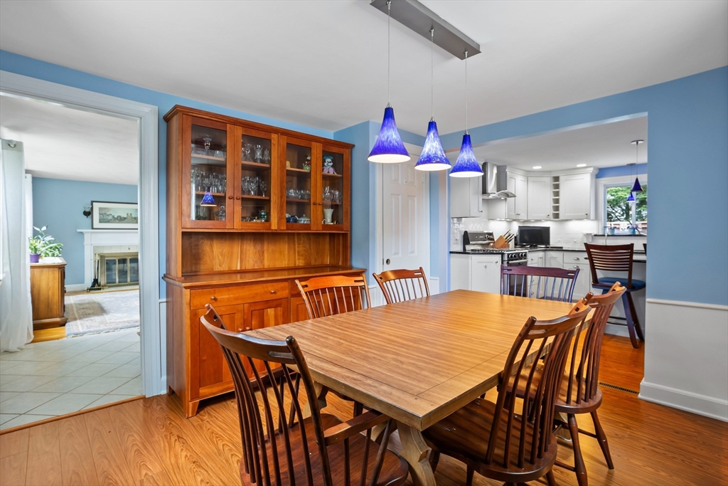 32 Melvin Road Arlington, MA 02474 - Photo 13 of 39 a view of a dining room with furniture and wooden floor