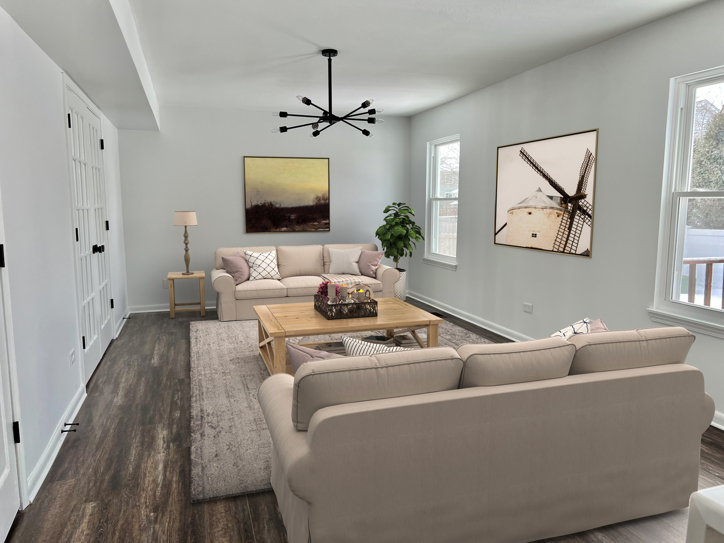 621 Buckboard Road Bolingbrook, IL 60490 - Photo 17 of 38 a living room with furniture and a flat screen tv