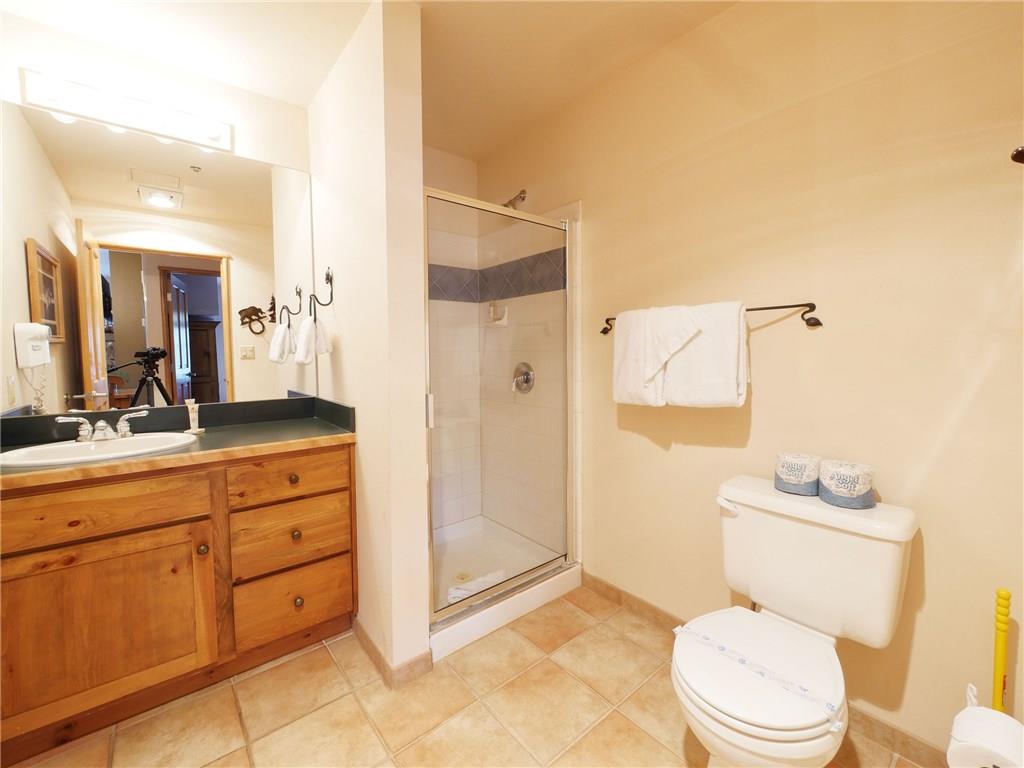 129 River Run Road, Unit 8064 Keystone, CO 80435 - Photo 12 of 21 a bathroom with a sink a toilet and shower