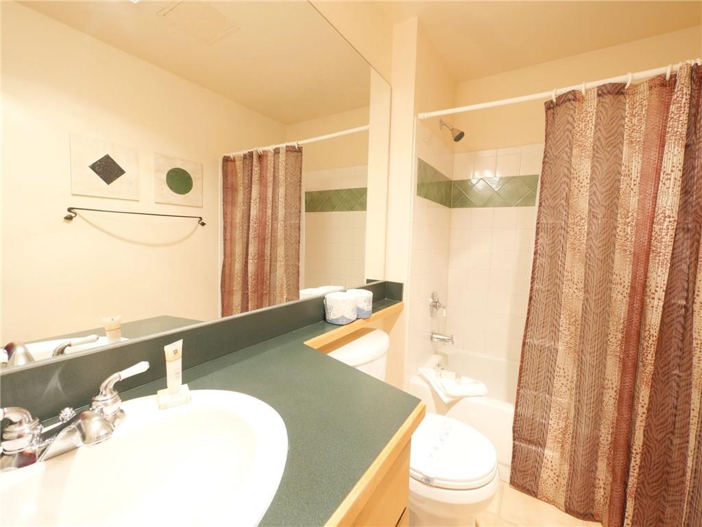 129 River Run Road, Unit 8064 Keystone, CO 80435 - Photo 13 of 21 a bathroom with a sink a toilet and shower