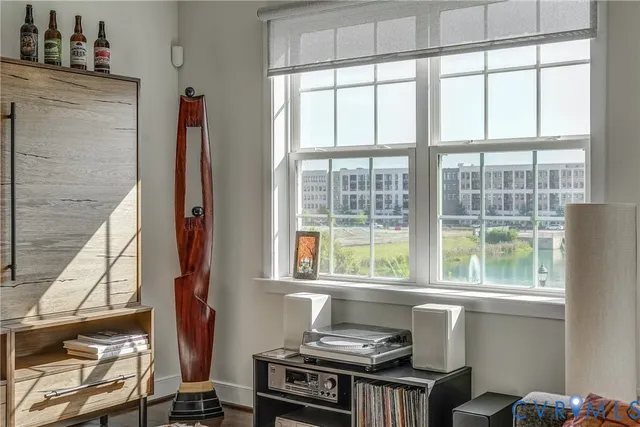 a room with a window