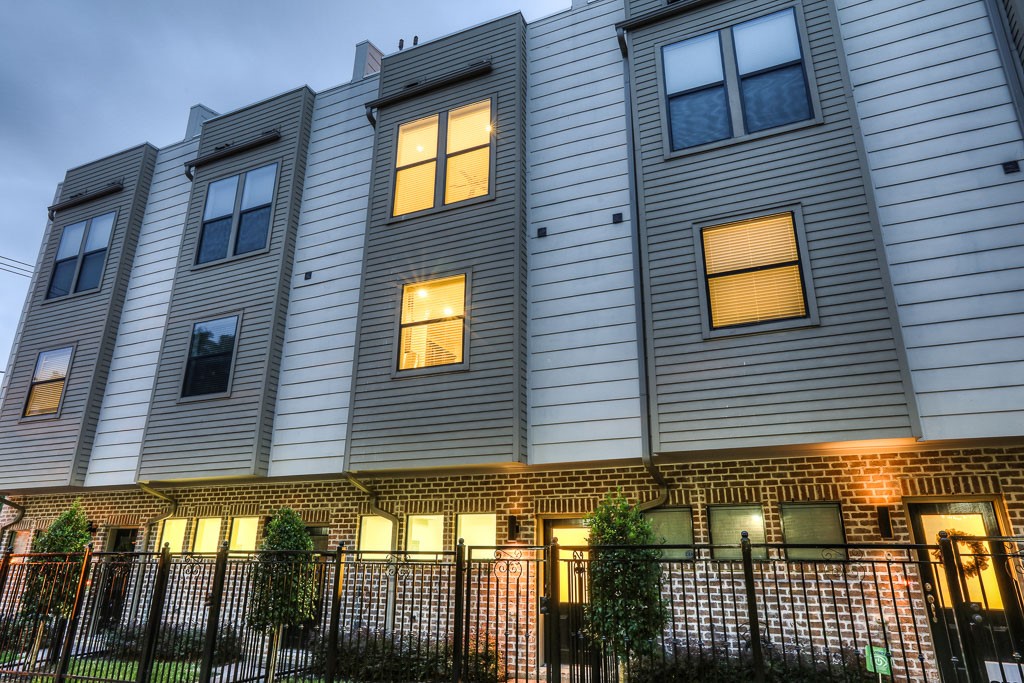3950 Floyd #10 is a 4-story townhome in a gated community in Rice Military.