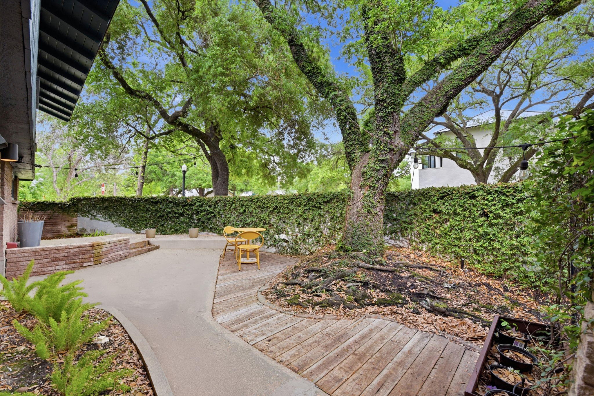 4603 Ivanhoe Street Houston, TX 77027 - Photo 41 of 50 a backyard of a house with lots of green space