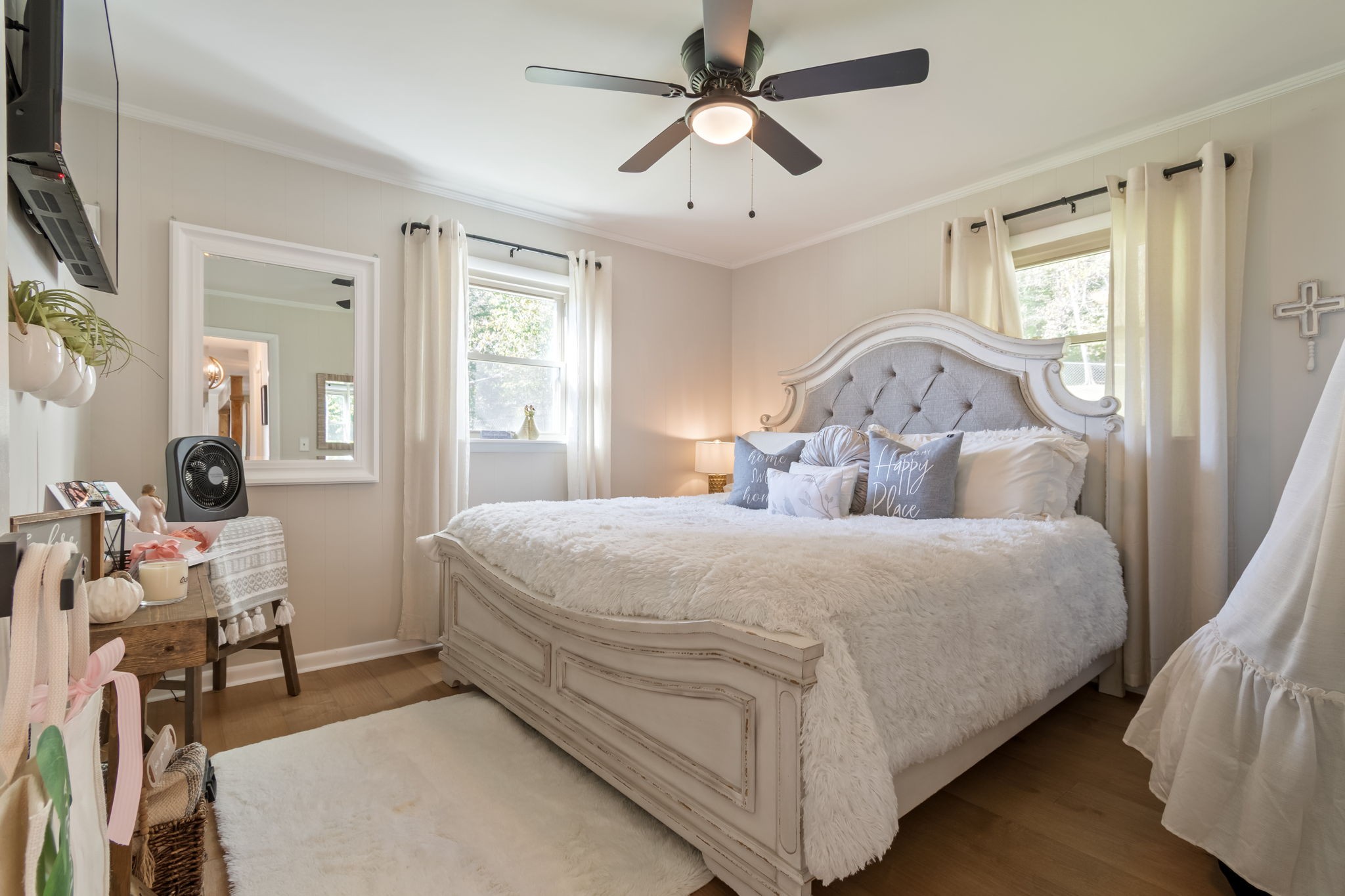 260 West Fork Road Mount Pleasant, TN 38474 - Photo 32 of 54 a large bed sitting in a bedroom next to a window