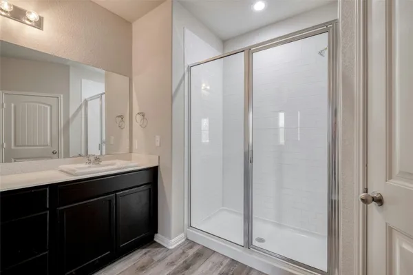 a close view of closet