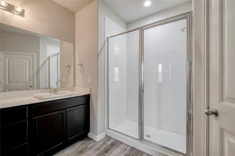 a close view of closet