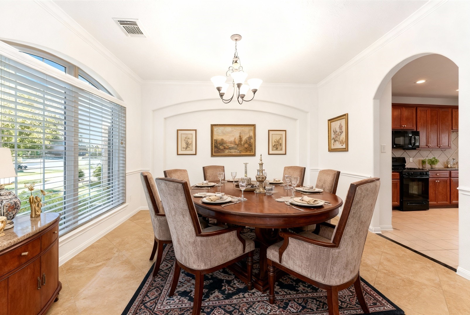 7226 VORGEN Court Spring, TX 77379 - Photo 3 of 43 a view of a dining room with furniture window and outside view